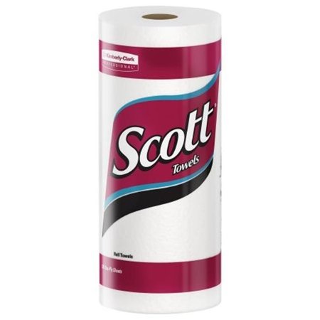 KIMBERLY-CLARK Scott Paper Towels, 1 Ply, 128 Sheets, White 41482  CPC